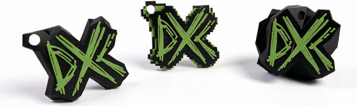 Custom branded keychains and promotional 3D prints